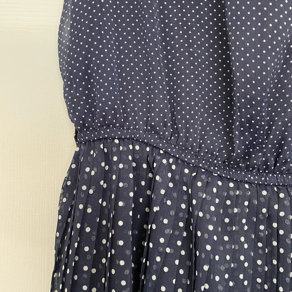 Forever 21 Navy Blue w/ Polka Dot Dress - Picture 4 of 5